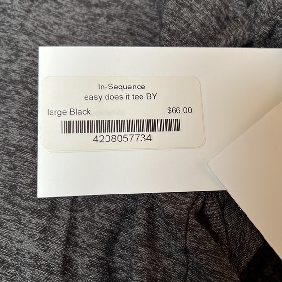 NWT Beyond yoga Black easy does it tee - Picture 7 of 7